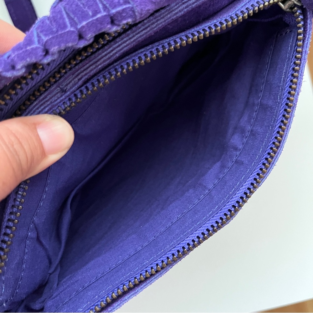 Free People Purple Suede Crossbody Bag - Picture 7 of 10